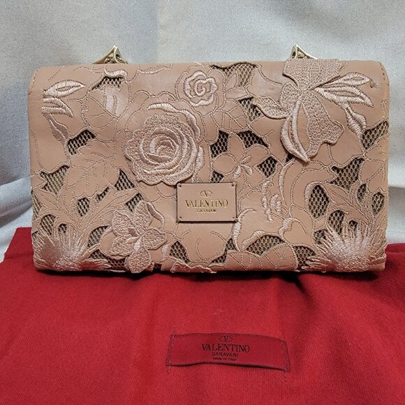 Rare VALENTINO Girello Flap Bag in Blush - Picture 2 of 14